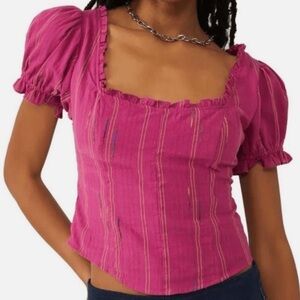 Free People Serotonin Corset Style Top